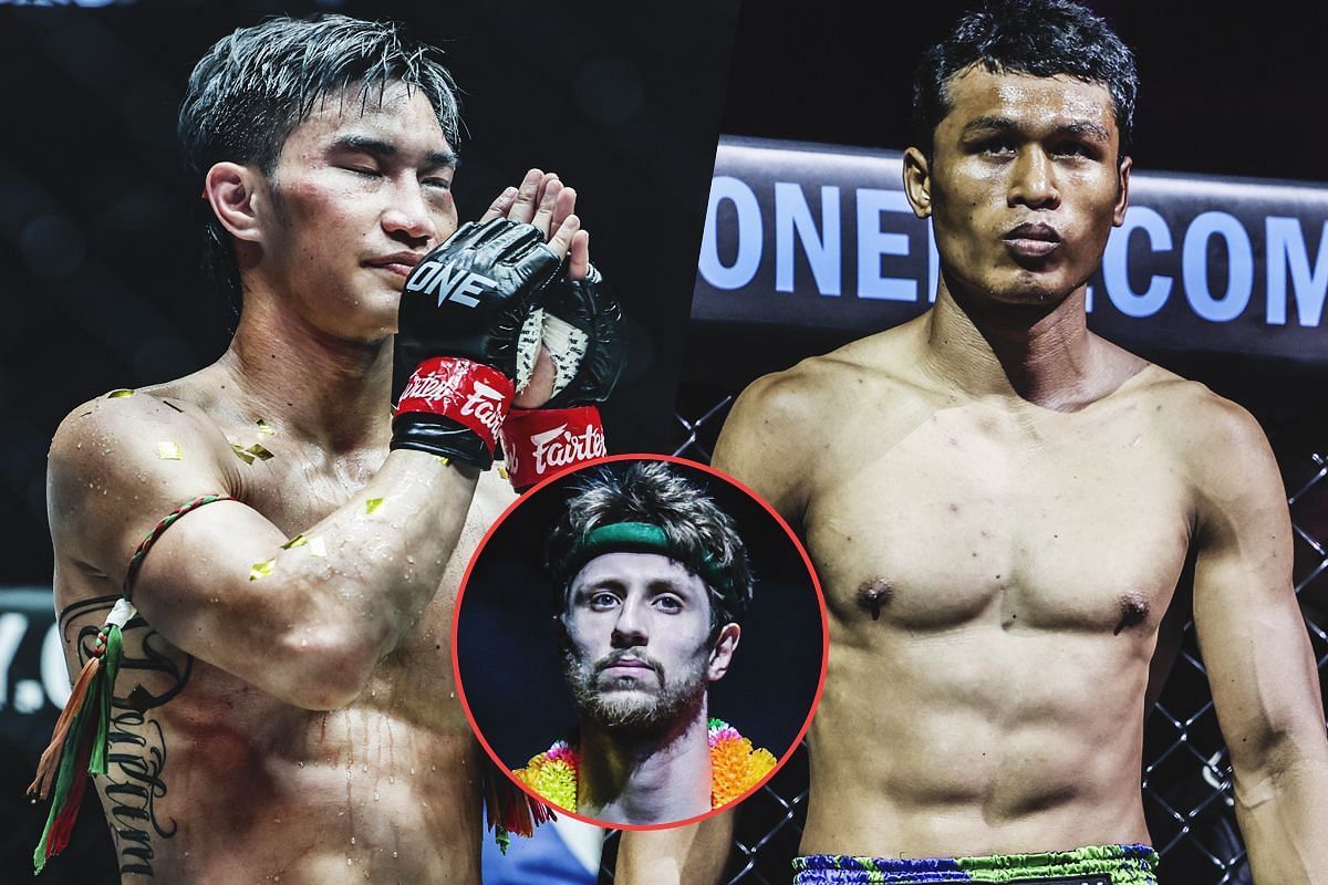 (From left) Tawanchai PK Saenchai, Luke Lessei, Jo Nattawut.