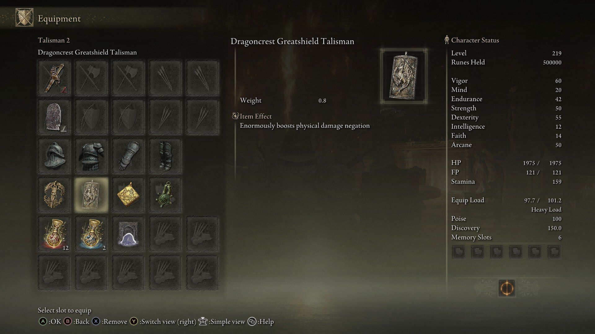 The Dragoncrest Greatshield Talisman is a must if you want to boost your defenses in Elden Ring Shdaow of the Erdtree (Image via FromSoftware)