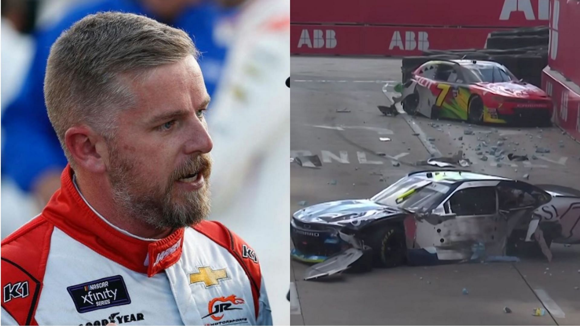 Justin Allgaier and Alon Day involved in a major crash in Chicago (Image from Instagram)