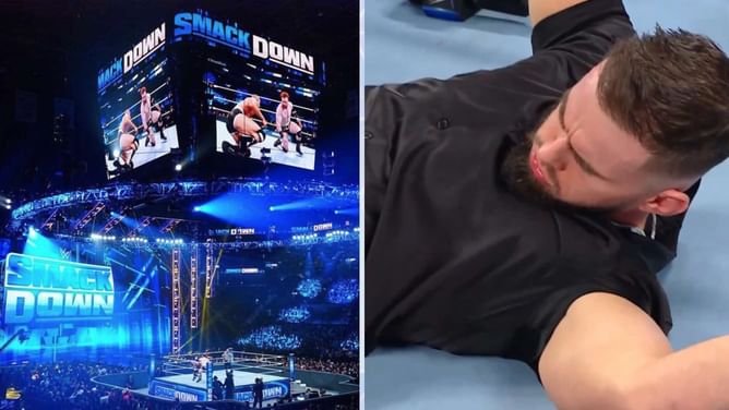 WWE star reacts after Austin Theory gets knocked out on SmackDown