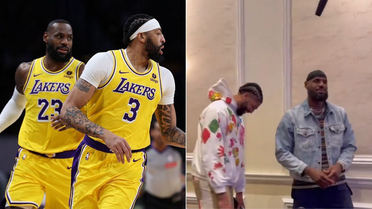 LeBron James jokes about not wanting to see Anthony Davis as Lakers stars reunite for Paris Olympics (Images via Imagn, NBA X)