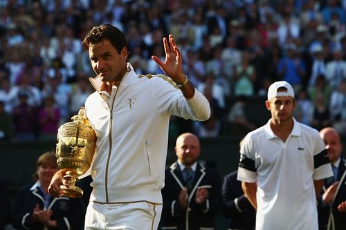 The Swiss defeated Andy Roddick in the Wimbledon 2009 final (Source: Getty)