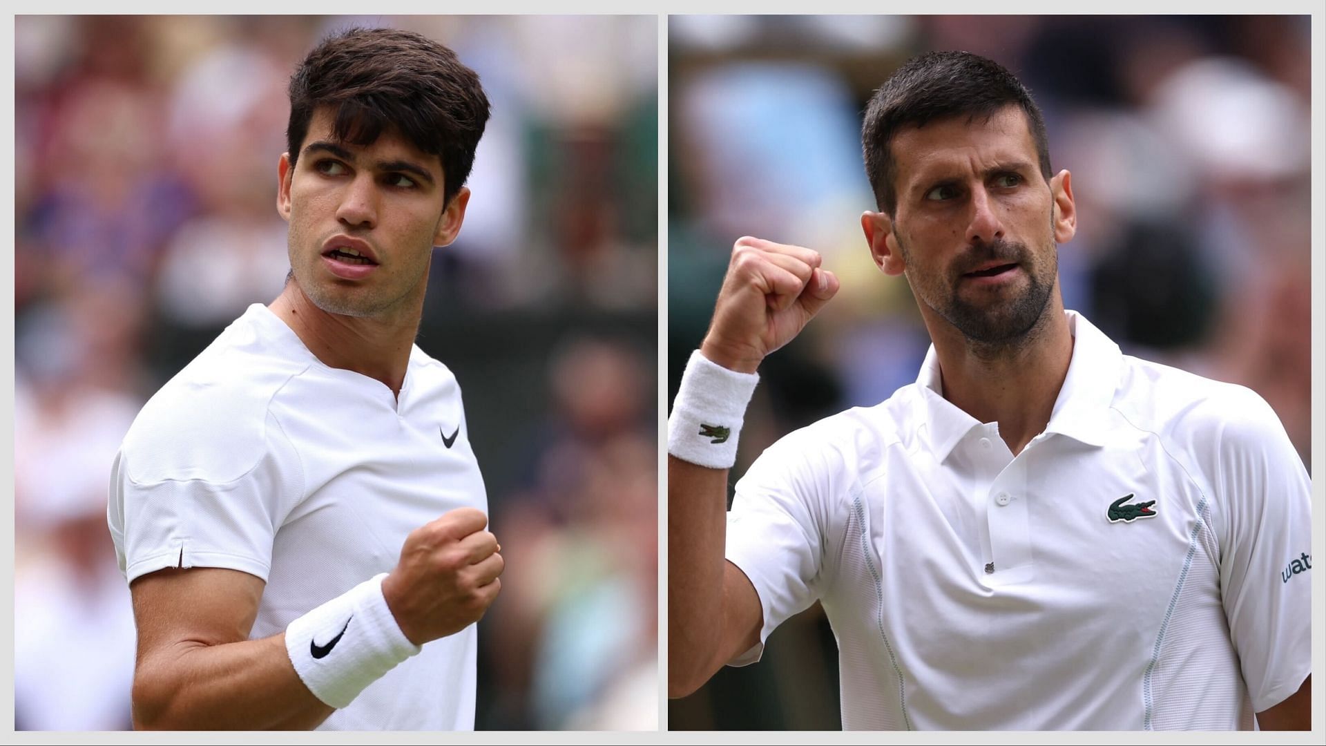 Carlos Alcaraz (L) and Novak Djokovic (R); ( Source: Getty Image)