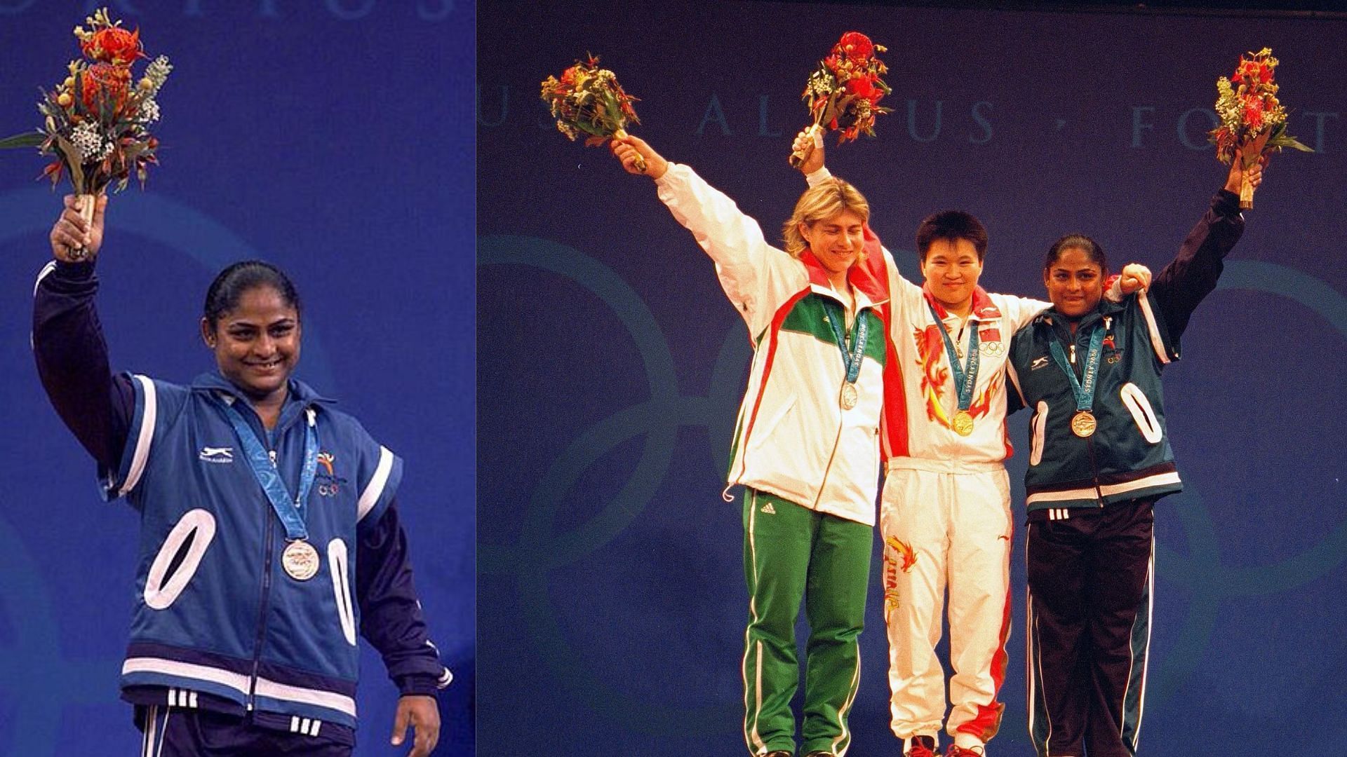 Who was the first Indian woman to win an Olympic medal? (Images via Wikipedia and Getty)