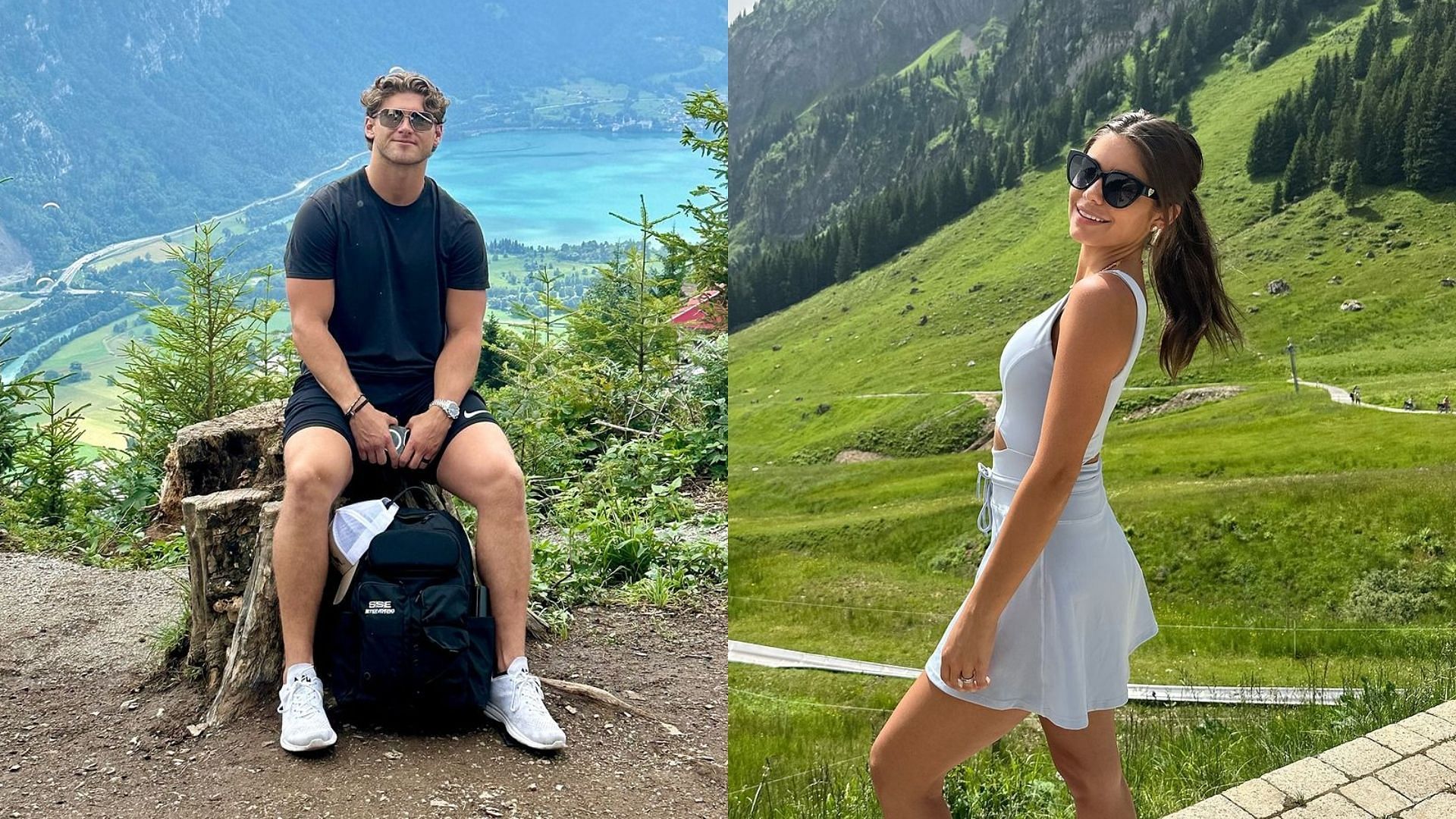 Jake Funk and Hannah Ann Sluss vacation in Switzerland