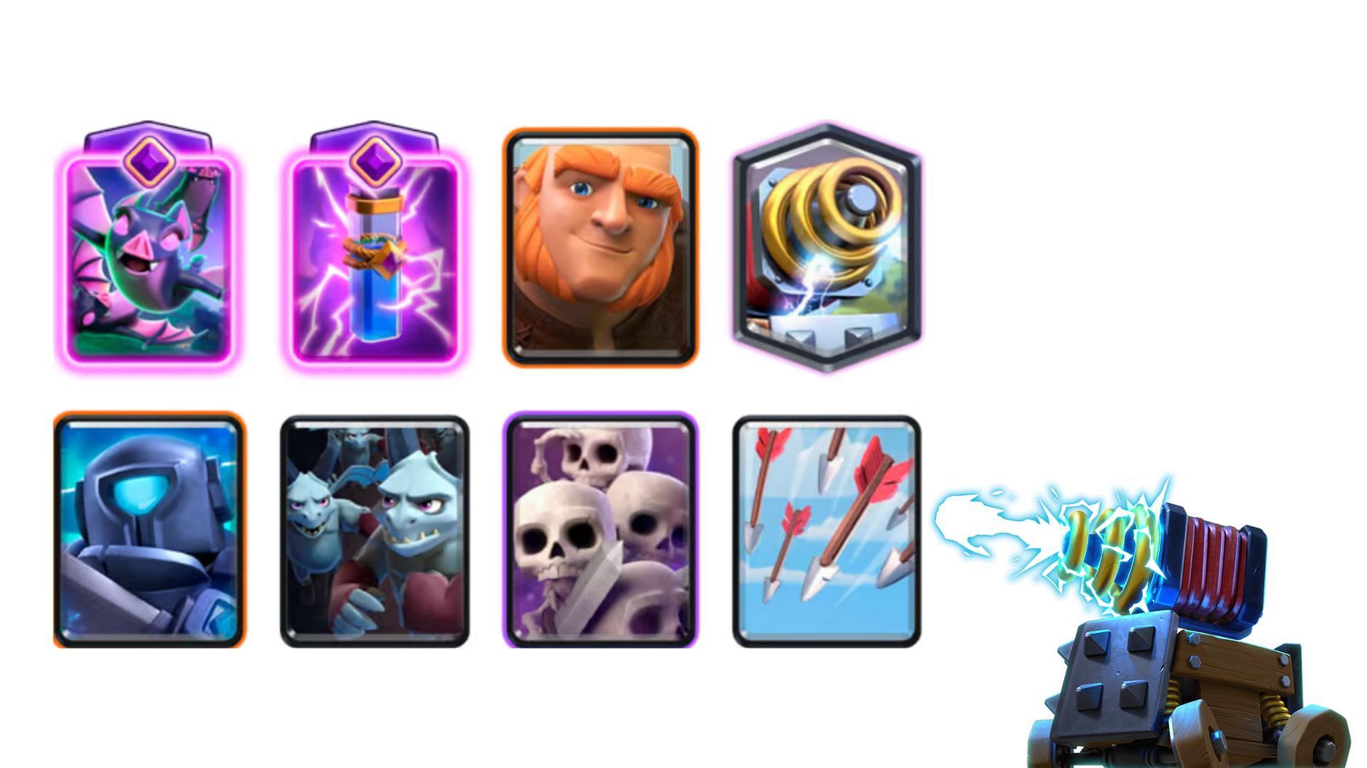 Giant Sparky Horde deck in Clash Royale (Image via Supercell)