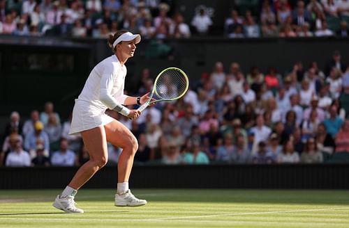 Krejcikova beat former champion Elena Rybakina in the semifinal. (Source: GETTY)