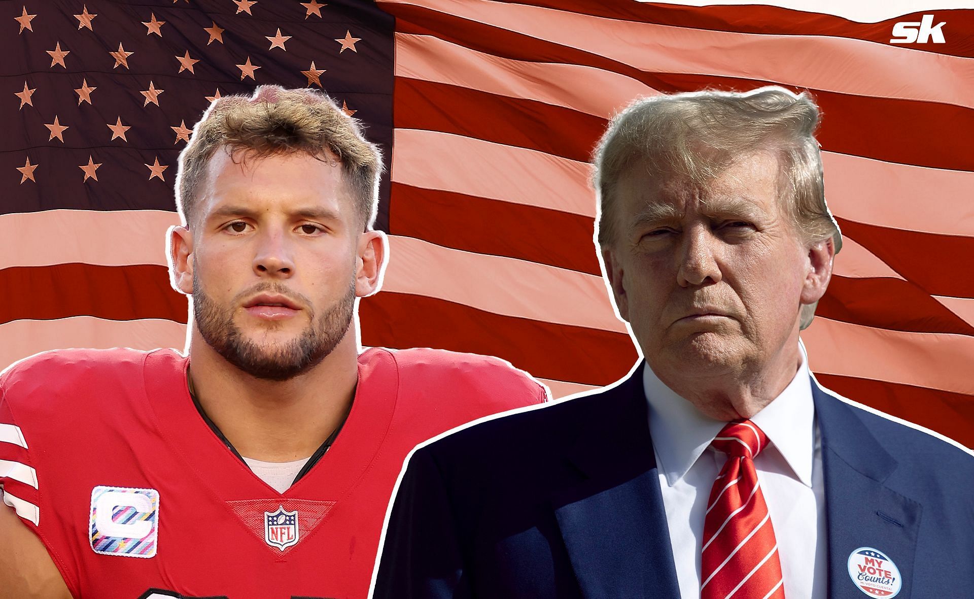 Nick Bosa pays tribute to Donald Trump