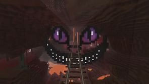 "Feels like an amusement park ride": Fans react to incredible Alice in Wonderland-themed nether hallway in Minecraft