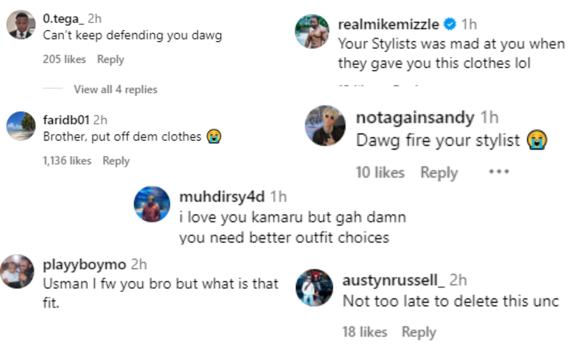 MMA fans react to Kamaru Usman&#039;s outfit