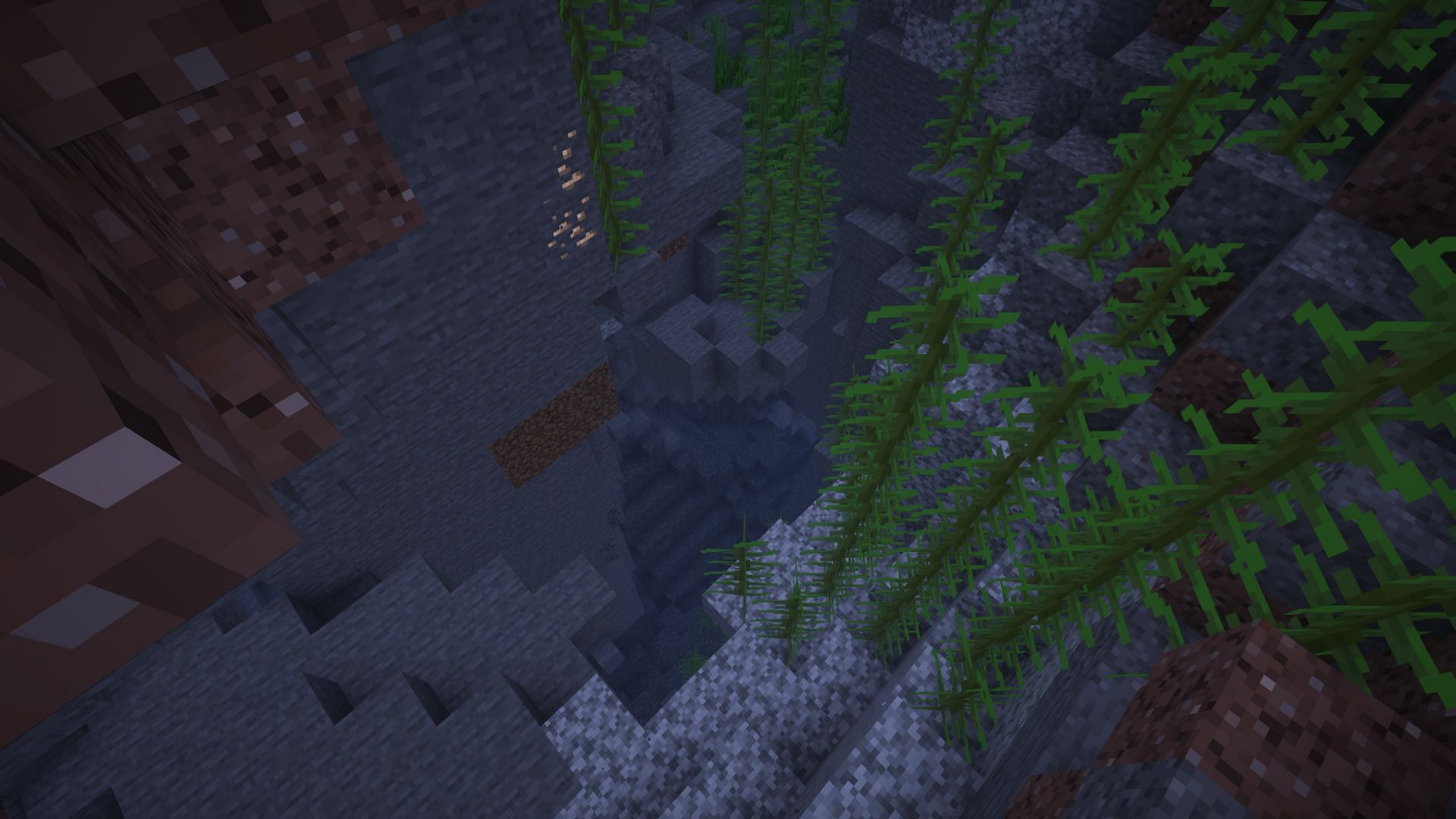 Underwater caves are much easier to explore with respiration (Image via Mojang)