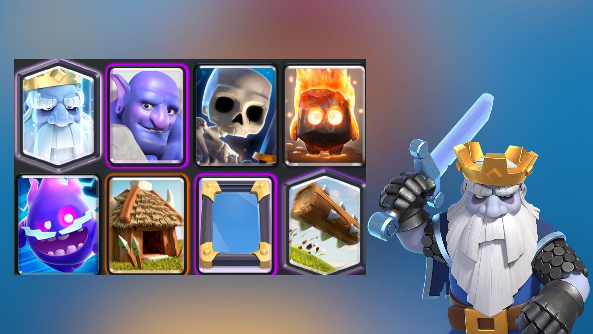 Goblin Hut Royal Ghost deck in Clash Royale (Image via SuperCell)