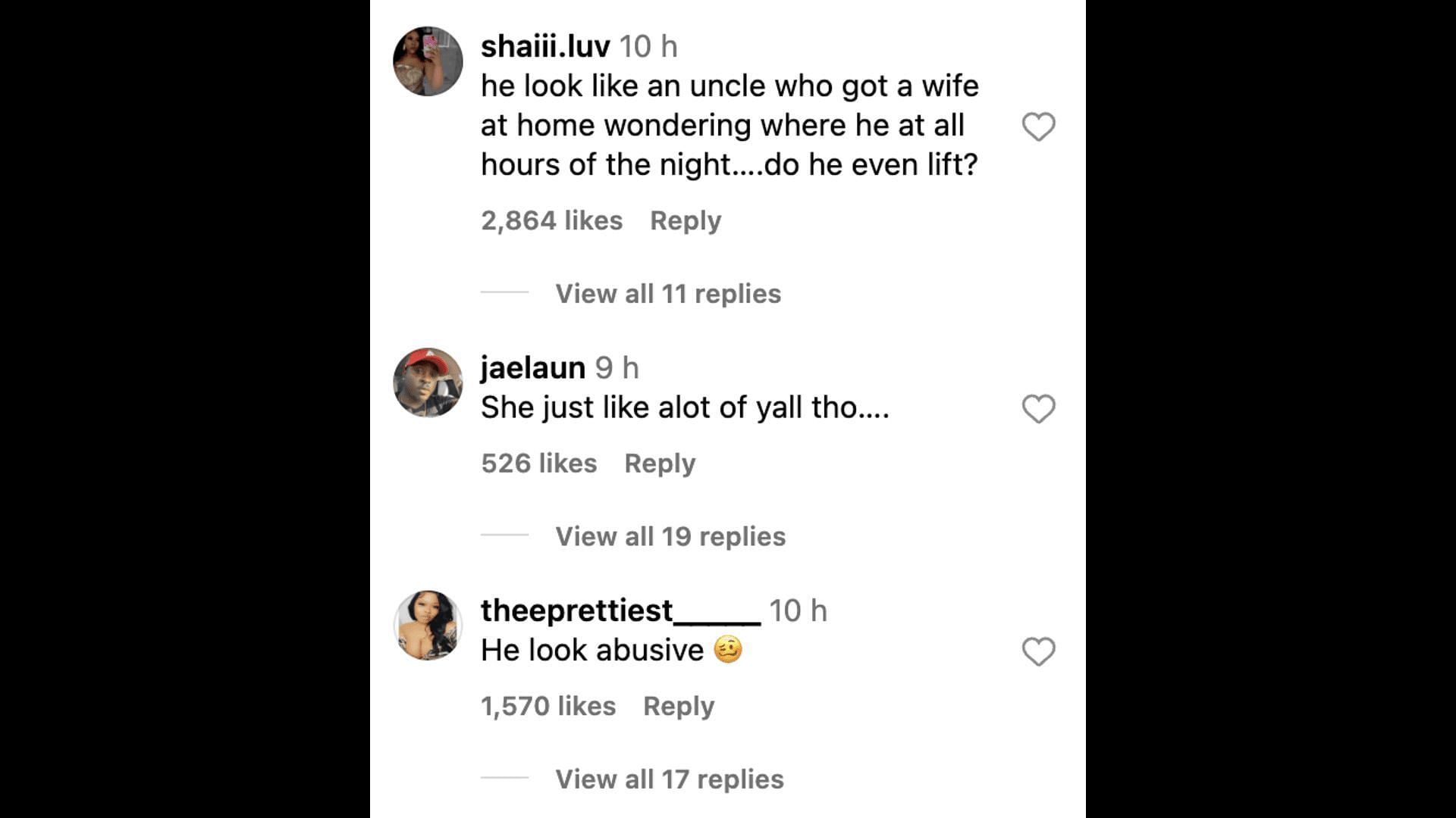 Fans slam the singer&#039;s partner (Image via Instagram/@TheShadeRoom)