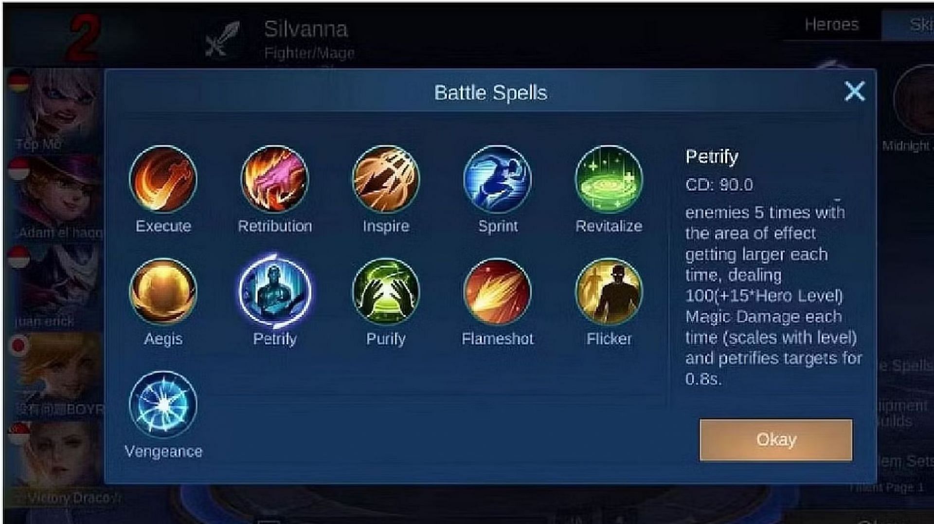 Choose the right Battle Spell for the best Gusion build in Mobile Legends Bang Bang (Image via Moonton Games)