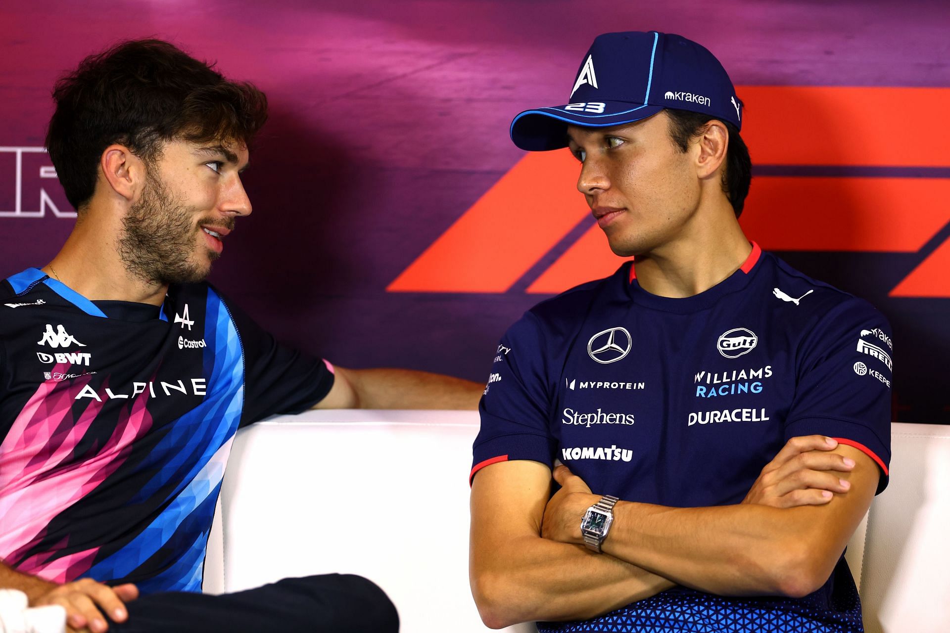 Pierre Gasly and Alex Albon (Image via Getty)