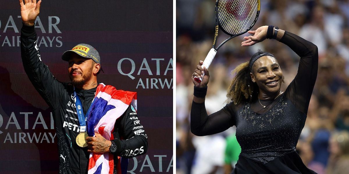 Serena Williams and Lewis Hamilton. Source: Getty images