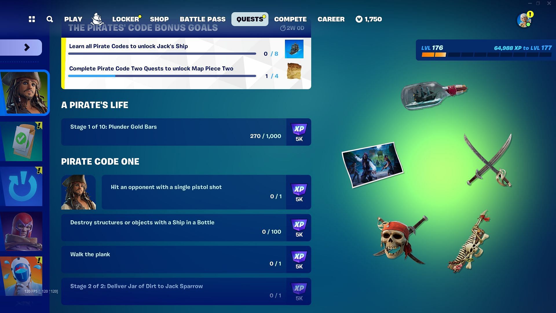 Completing these quests is a great way to earn Cursed Gold in Fortnite (Image via Epic Games)