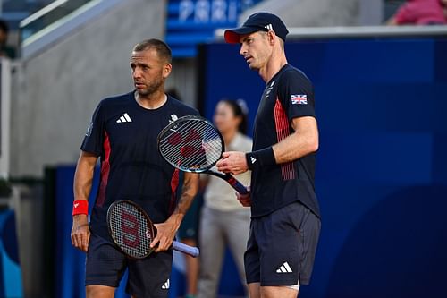 Andy Murray and Dan Evans at the Olympic Games Paris 2024 | Getty