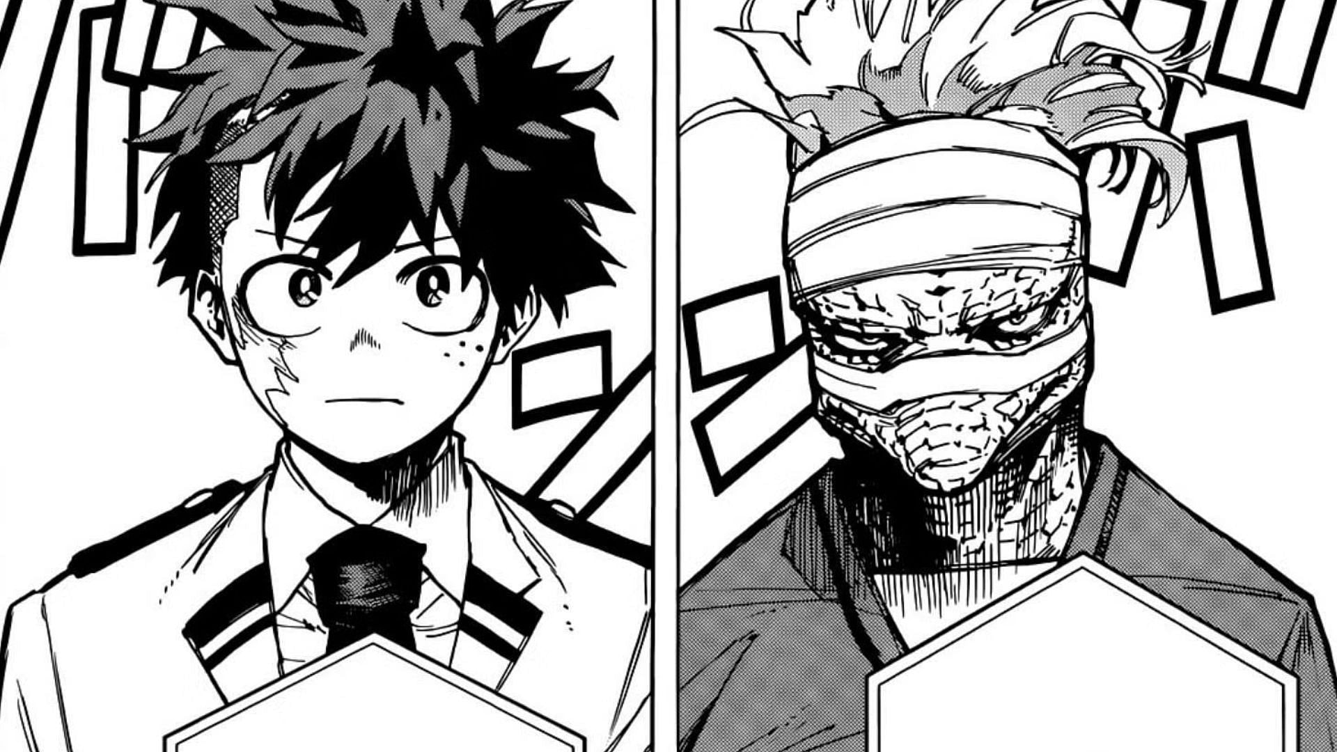 Spinner and Izuku Midoriya shown in chapter 427 of the manga (Image via Shueisha)