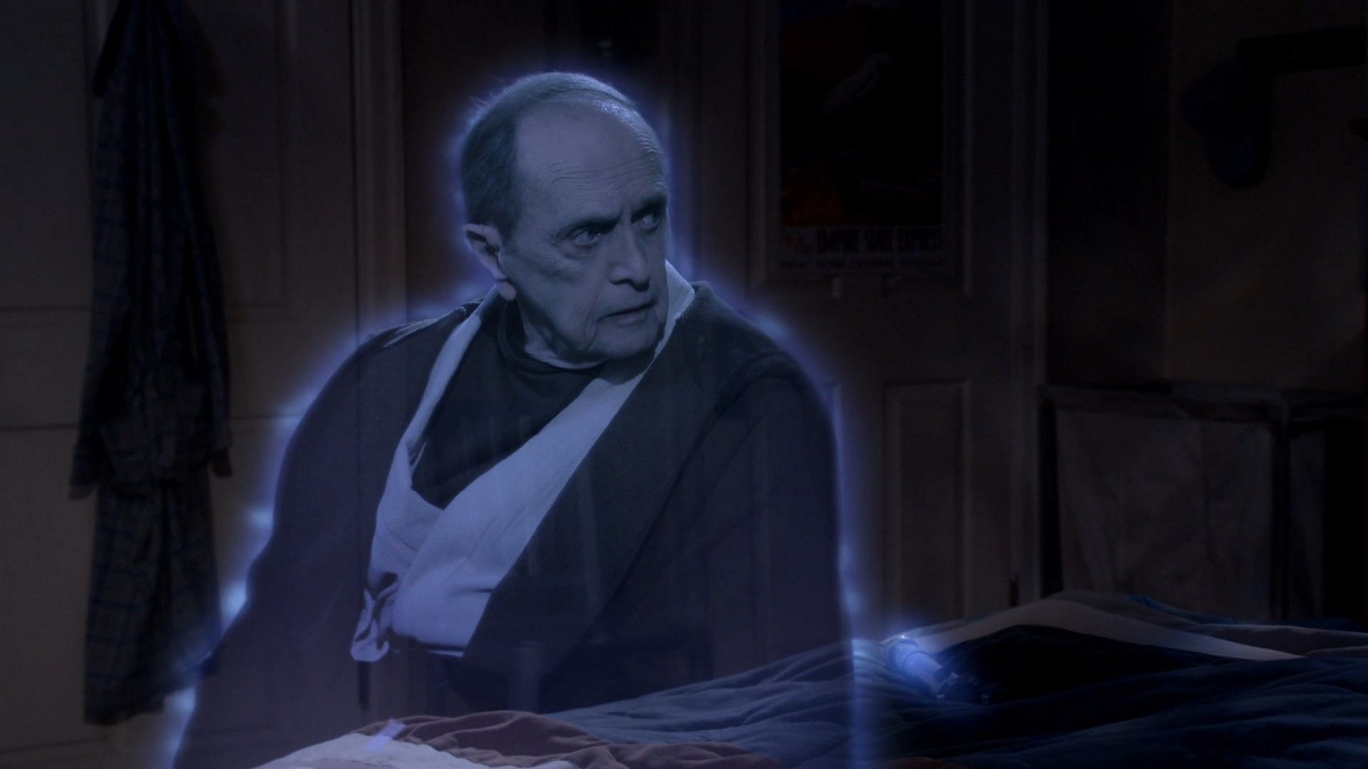 Bob Newhart as Arthur Jeffries in a dream scene from The Big Bang Theory (Image via Netflix)