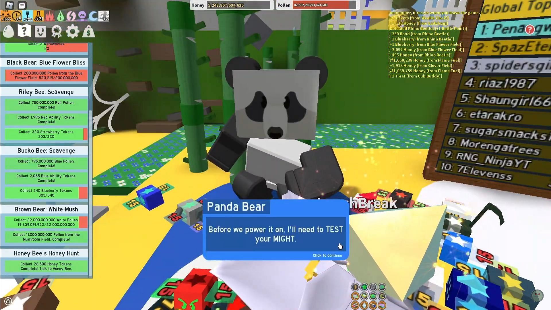 The Panda Bear (Image via Roblox || Itsu Komodo on YouTube)