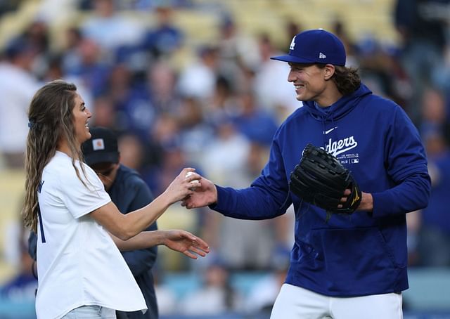 Tyler Glasnow's girlfriend Meghan Murphy cheers on Dodgers pitcher ...