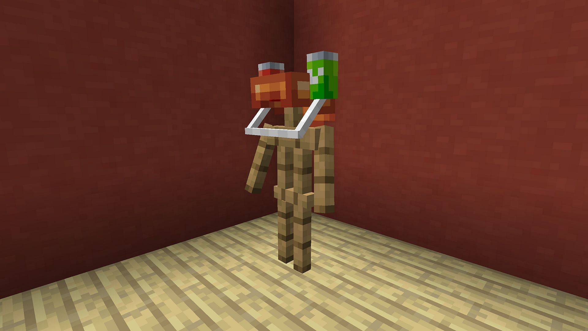 The Plastic Drinking Hat in the Artifacts mod for Minecraft (Image via Ochotonida/Modrinth)