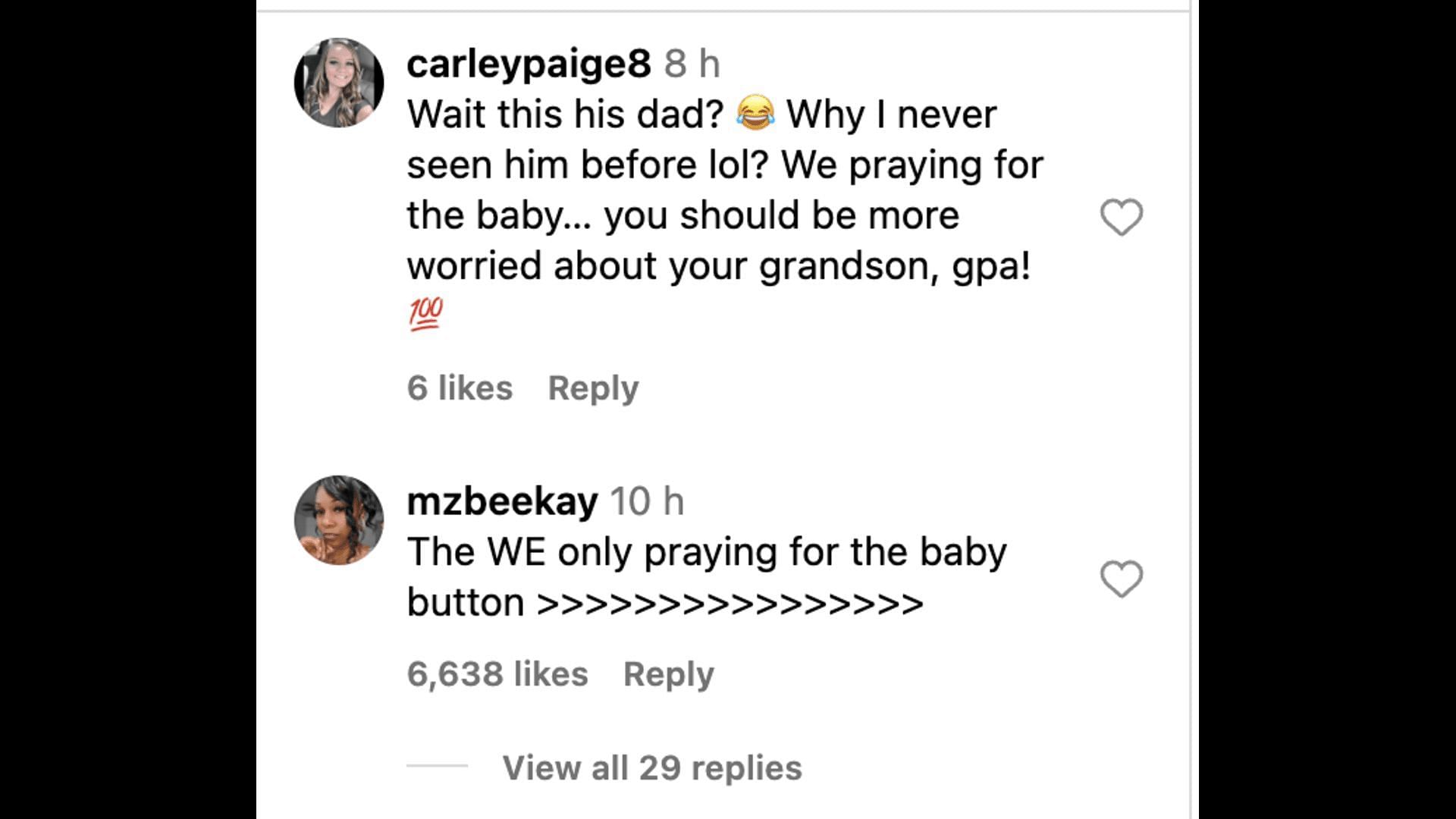 Social media users commented on the rapper&#039;s father&#039;s video, as he gave an update about his and Chrisean Rock&#039;s potential release. (Image via @TheShadeRoom/ Instagram)