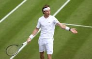 Andrey Rublev at Wimbledon 2024. (Photo: Getty)