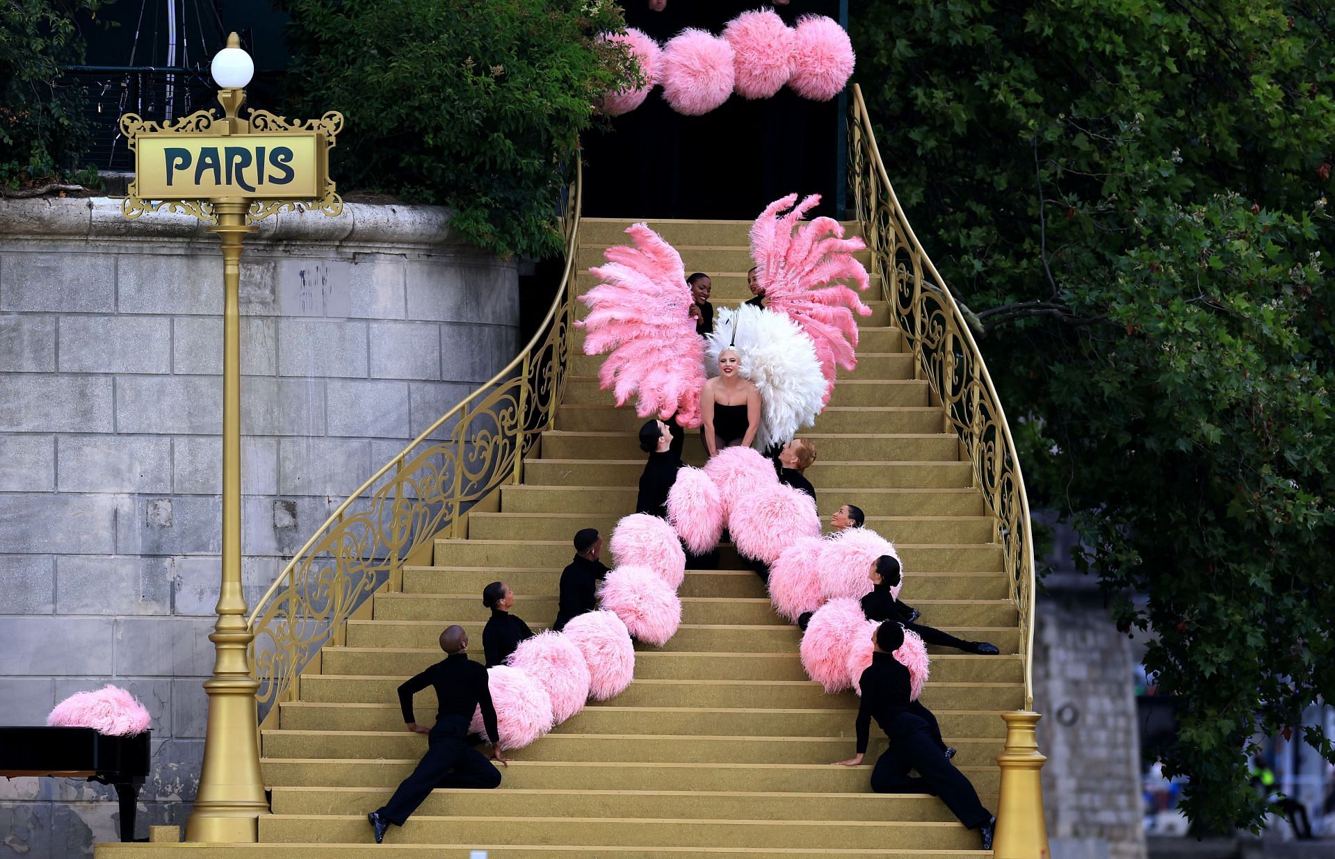 Lady Gaga at the Paris Olympics Opening Ceremony - Source: Getty