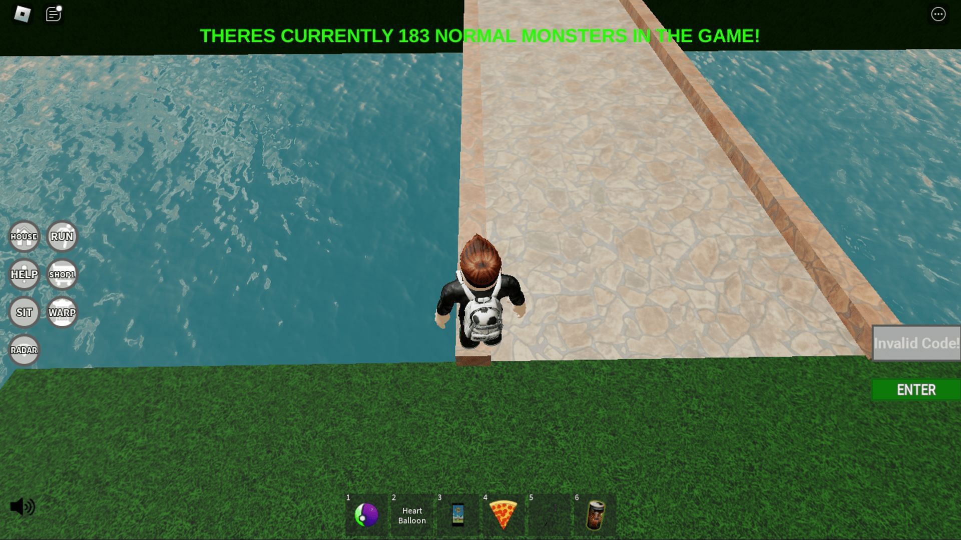 Troubleshoot codes in Roblox Pocket Monster Go (Image via Roblox)