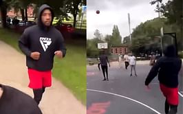 UFC featherweight claims viral video of Leon Edwards' basketball trick shot might come to be known as an "ad a week later"