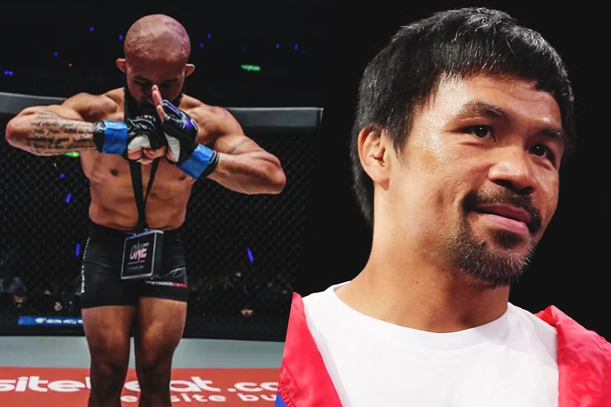 Demetrious Johnson and Manny Pacquiao - Photo by ONE Championship