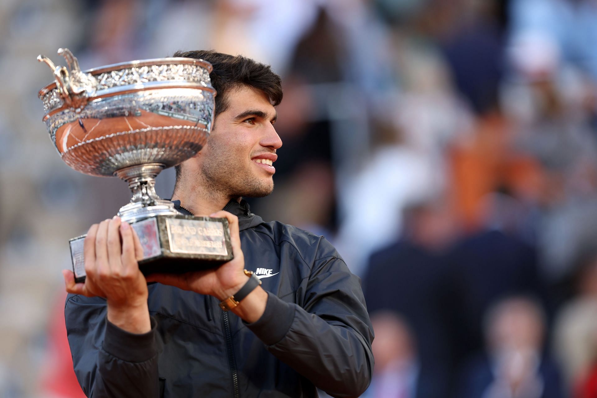 Carlos Alcaraz pictured at the 2024 French Open (Image Source: Getty)