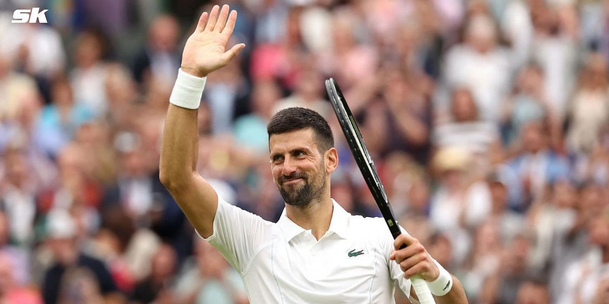 Fans supported Novak Djokovic