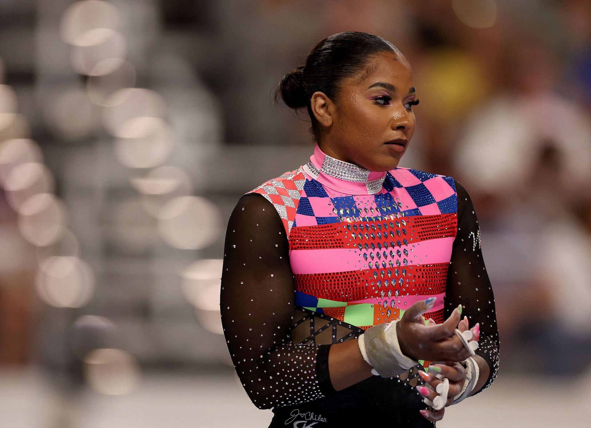 Jordan Chiles at the U.S. Gymnastics Championships (Image Source: Getty)