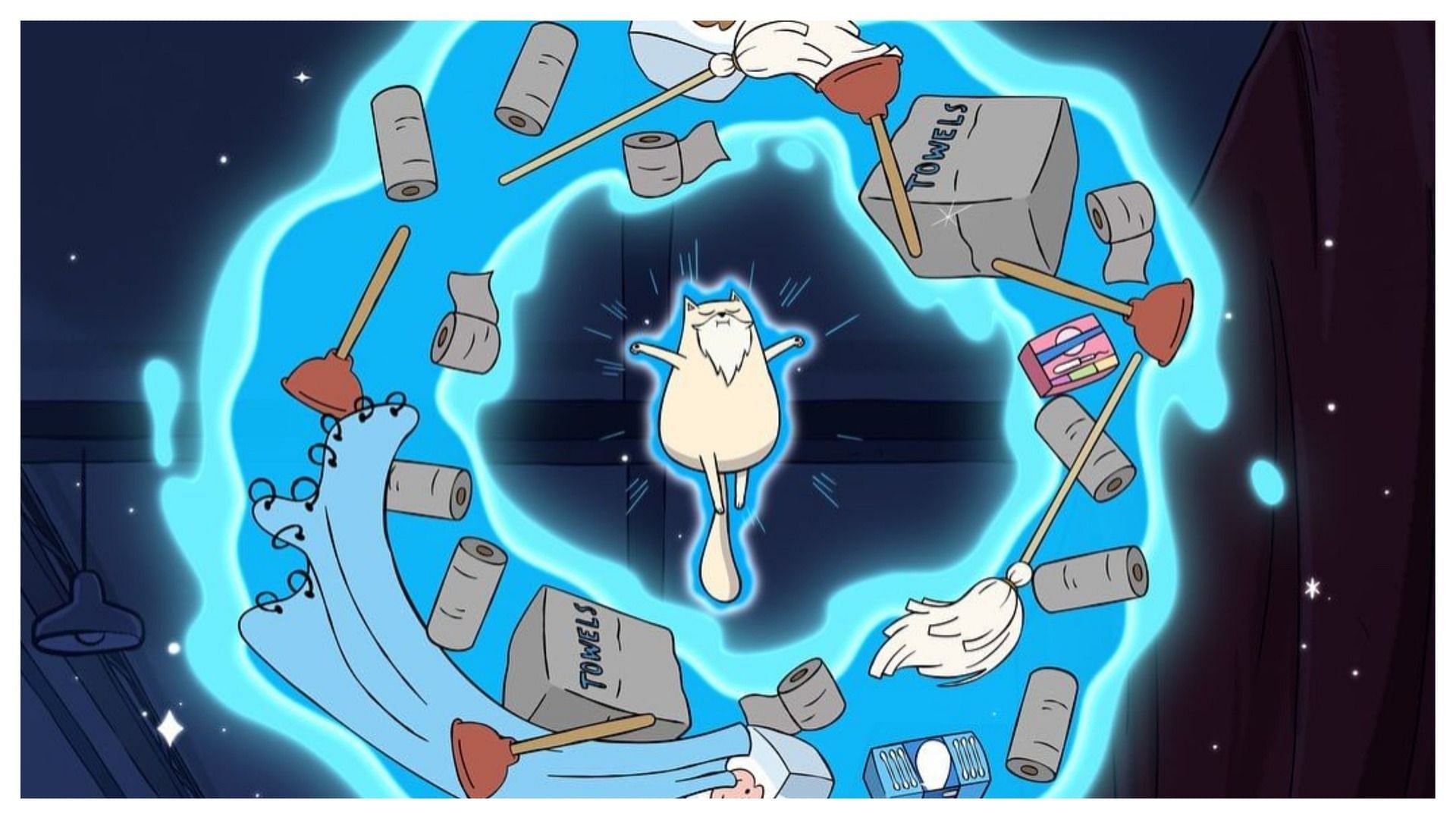 A still from Exploding Kittens (Image by Netflix)