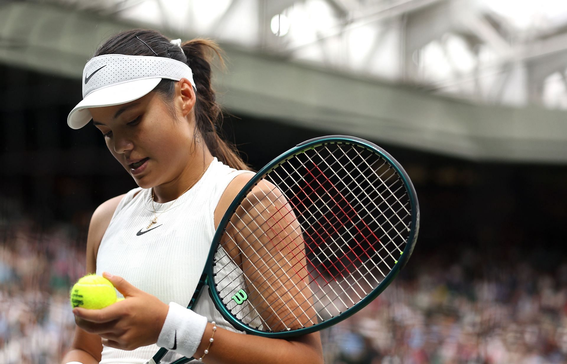 Emma Raducanu at The Championships - Wimbledon 2024. (Image via Getty)