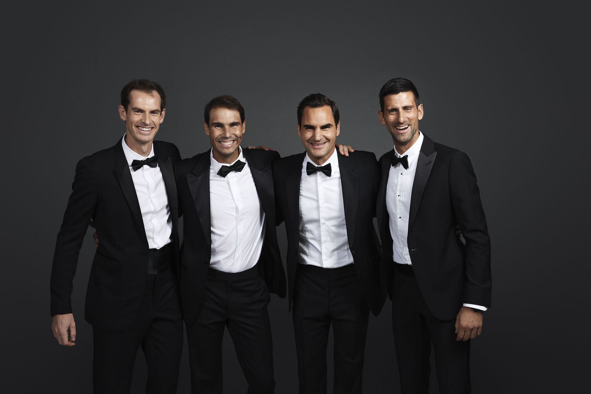 From left to right: Andy Murray, Rafael Nadal, Roger Federer, Novak Djokovic (Image via Getty)