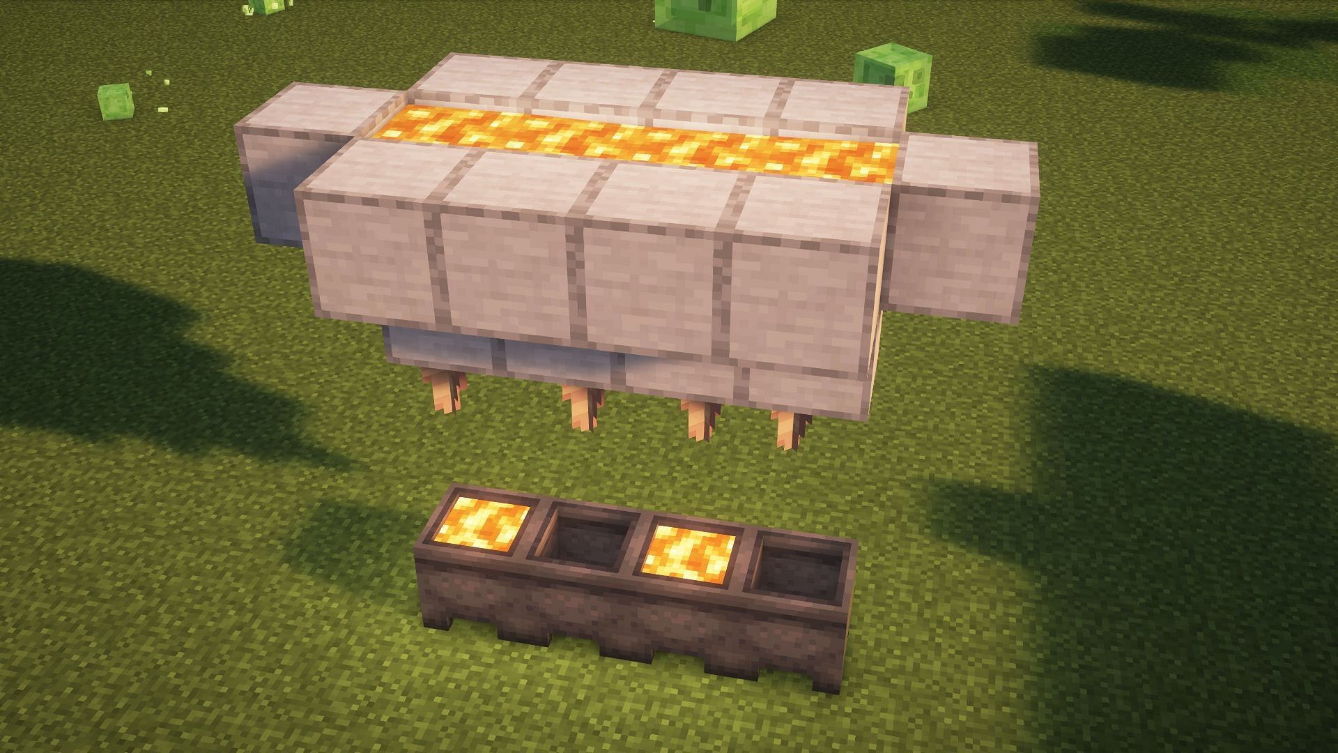 A simple lava farm (Image via Mojang)