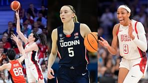 UConn's Paige Bueckers issues candid reaction to A'ja Wilson and Breanna Stewart in match against Team Japan at 2024 Paris Olympics