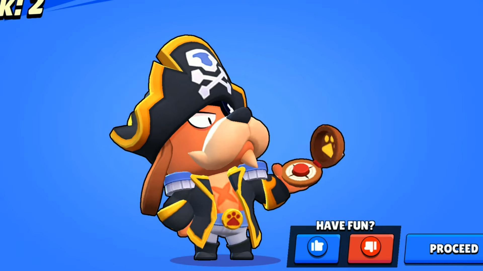 Ruffs checking his compass (Image via Supercell and YouTube/Leothin - Brawl Stars)