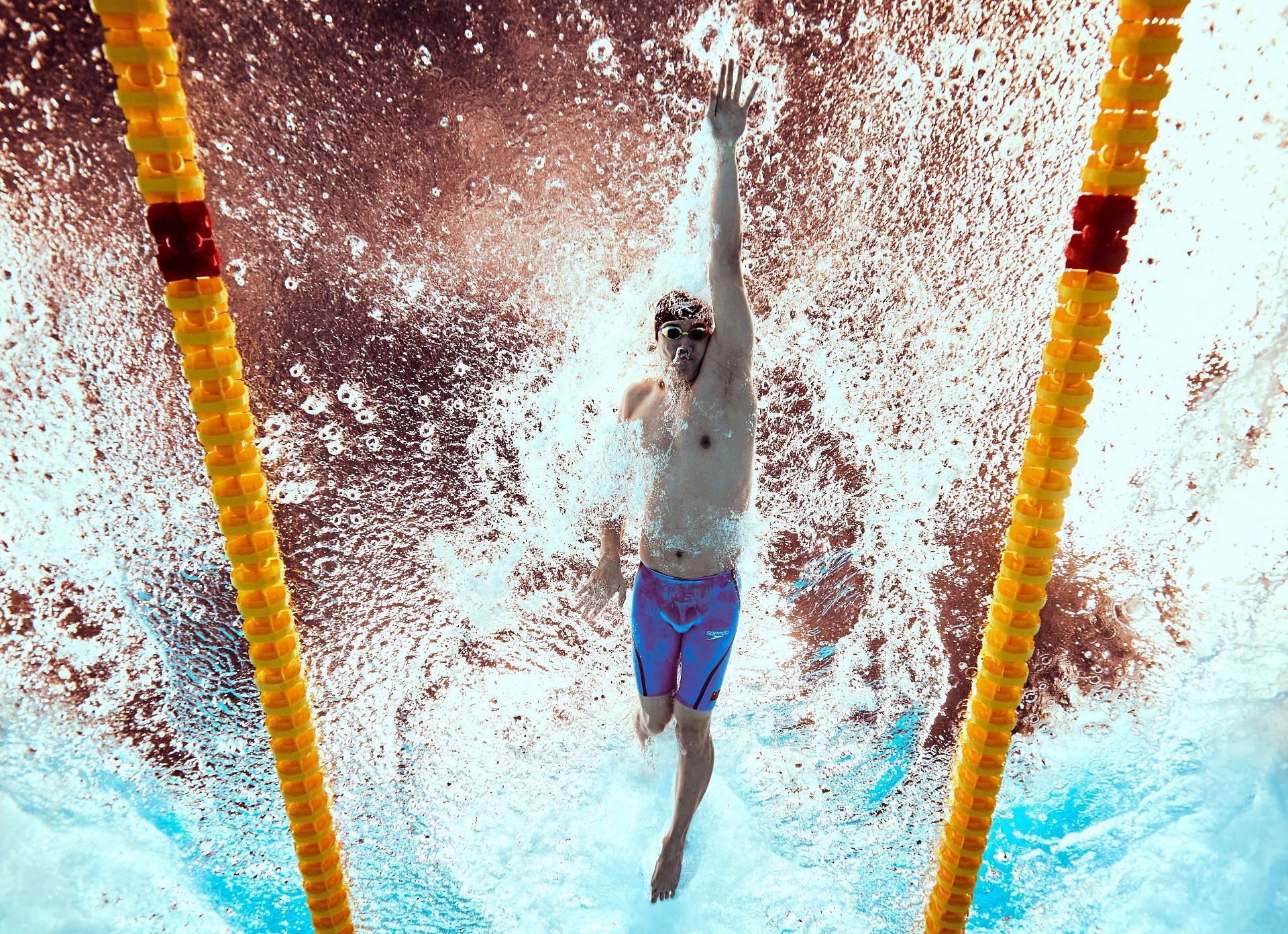 Pan Zhanle of China in action at the 2024 World Aquatics Championships [Image Source: Getty]