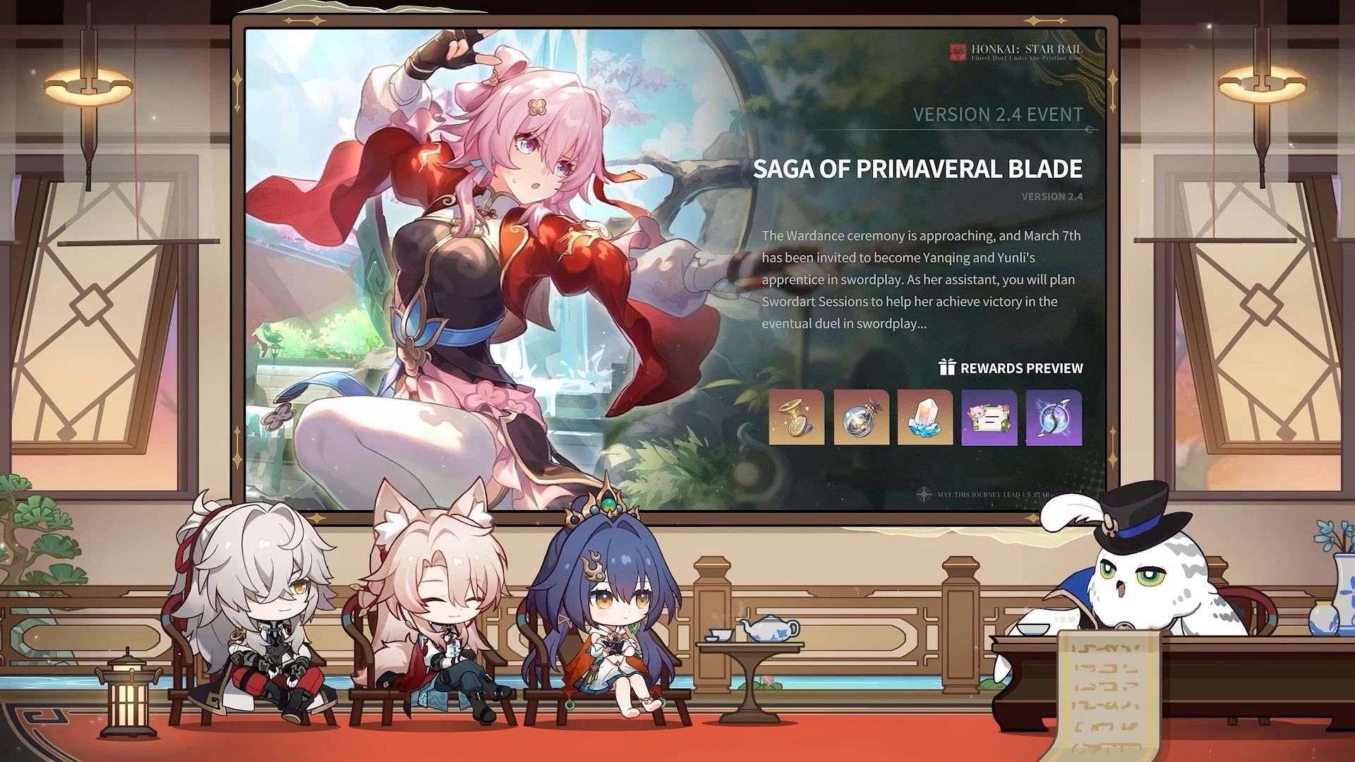 Saga of Primaveral Blade event is heading to version 2.4 (Image via HoYoverse)