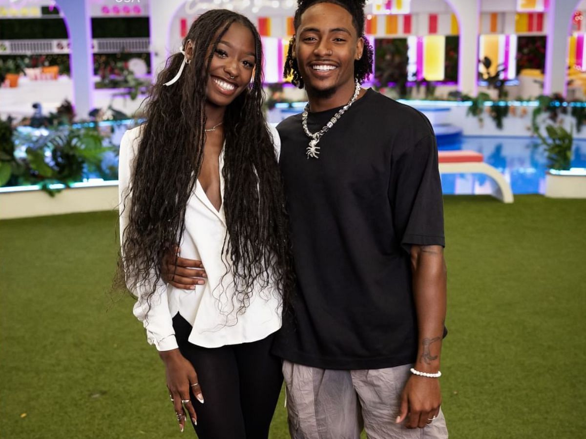 Serena and Kordell from Love Island USA