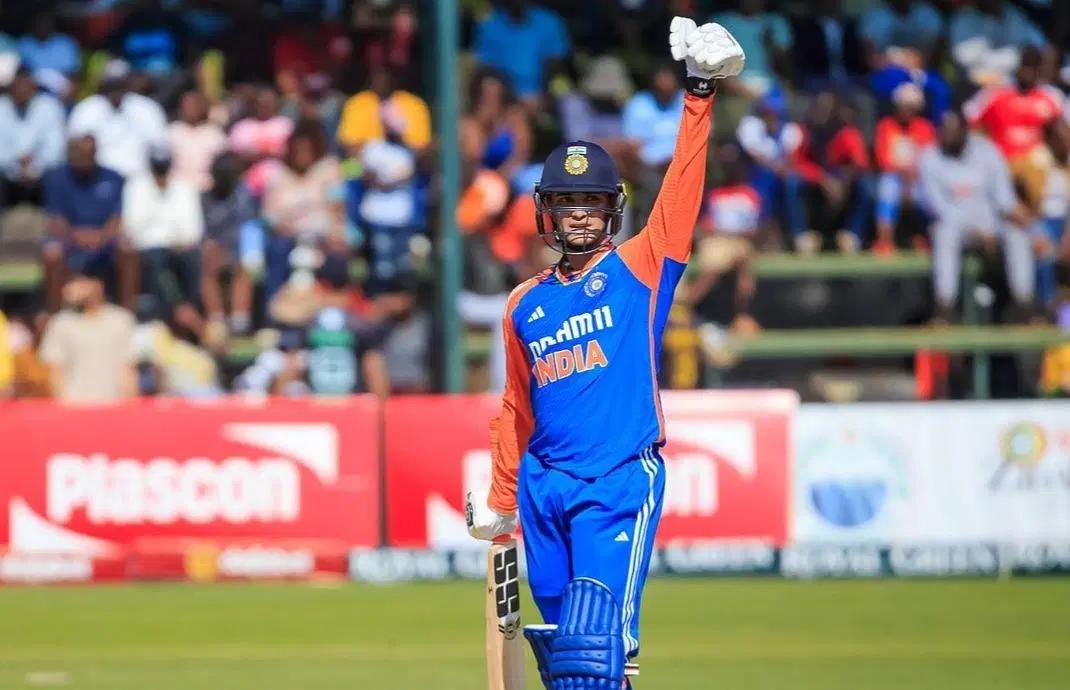 Abhishek Sharma off to a good start in the second game against Zimbabwe (Image via Instagram/@indiancricketteam)
