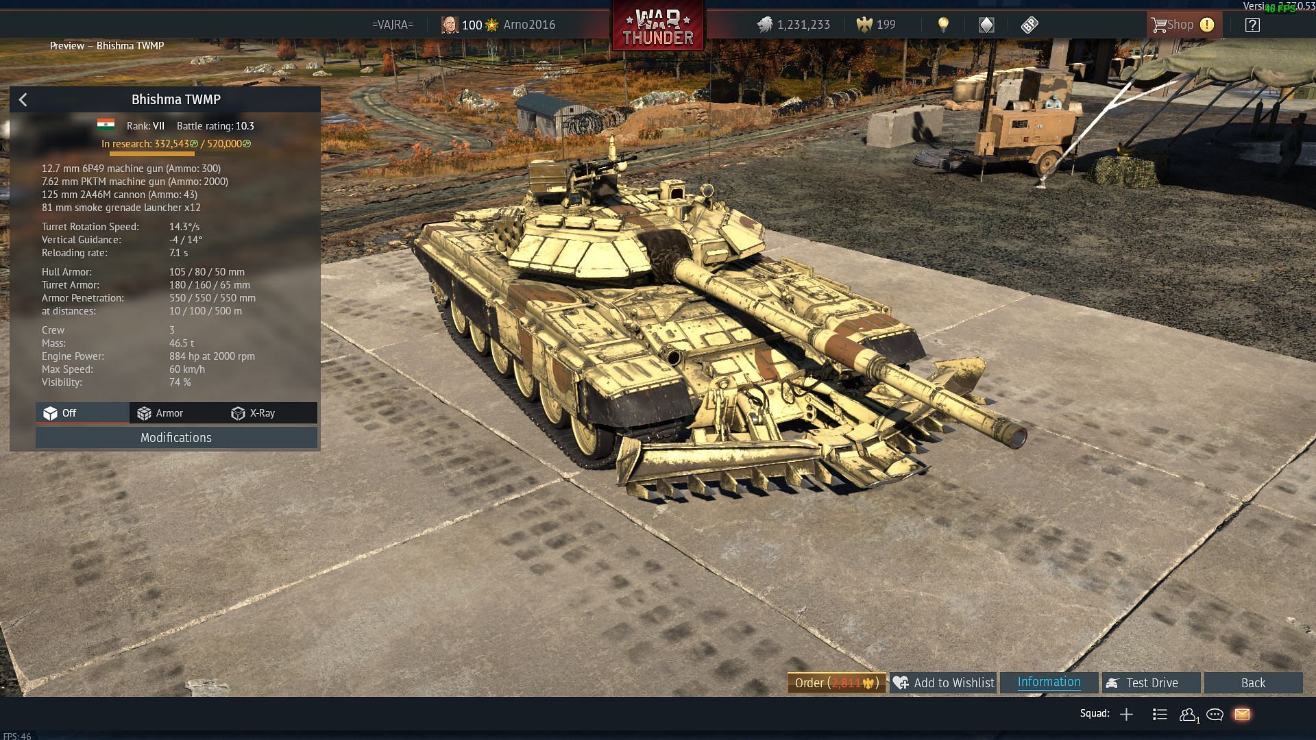 The Bhishma TWMP in War Thunder (Image via Gaijin Entertainment)