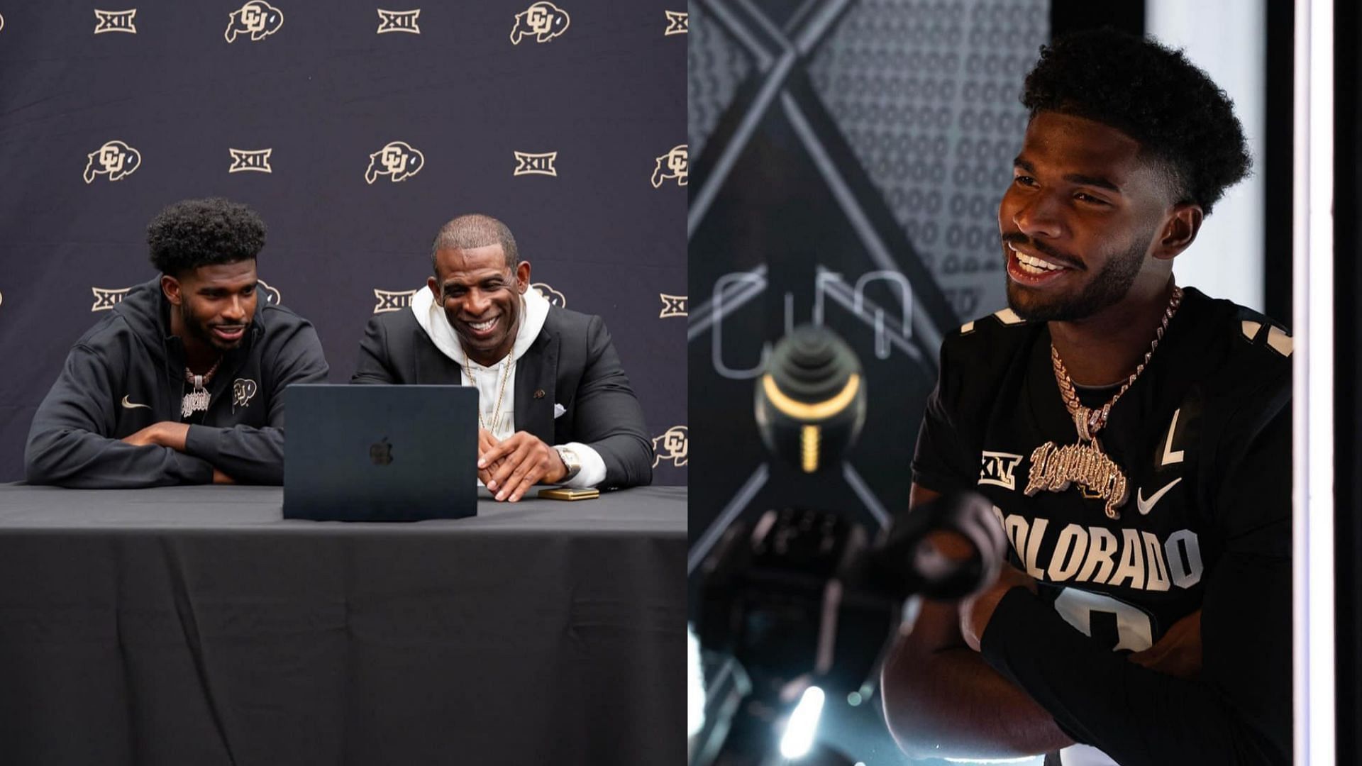 Colorado coach Deion Sanders and his son Shedeur Sanders (IG handle)