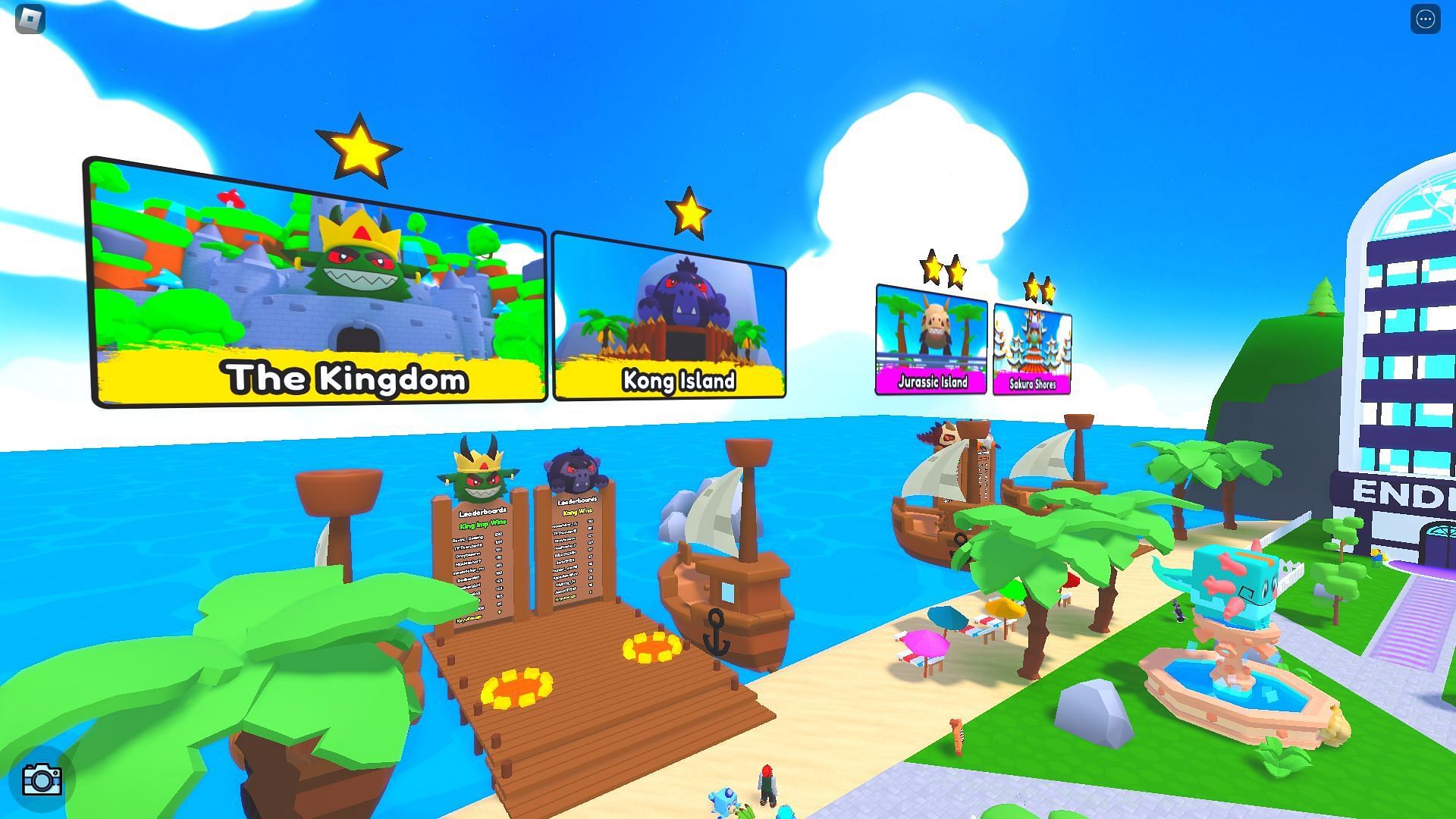 Featured stages (Image via Roblox)