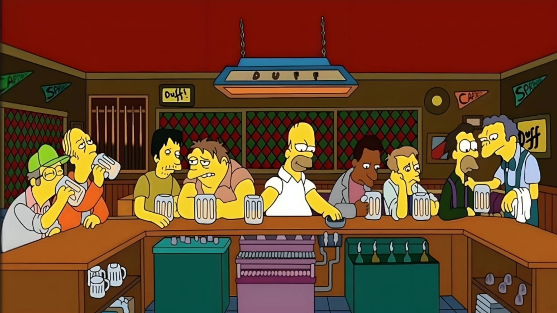 The Simpsons version of The Last Supper (Image via the 20th Television)